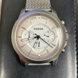 Fossil FS-4585 All Stainless Steel Quartz Analog Men's Chronograph Watch